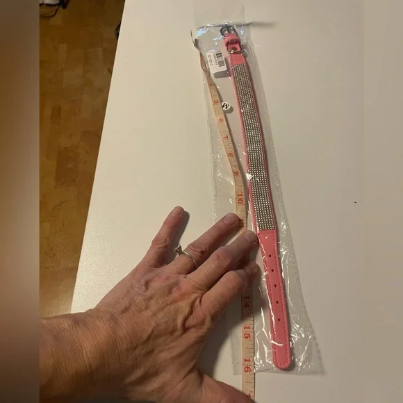 Pink Rhinestone Dog Collar - Picture 3 of 3